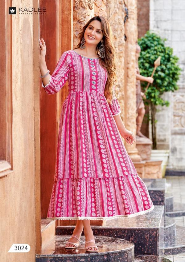 Kadlee Sameera Vol 2 Rayon Designer Anarkali Long Kurti Collection